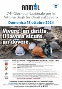 Domenica 13 ottobre 2024 unisciti a noi per un momento di riflessione e solidarietà in occasione della 74ª Giornata Nazionale per le Vittime degli Incidenti sul Lavoro.