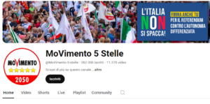 canale ufficiale you tube movimento 5 stelle